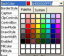Vb6 Color Chart